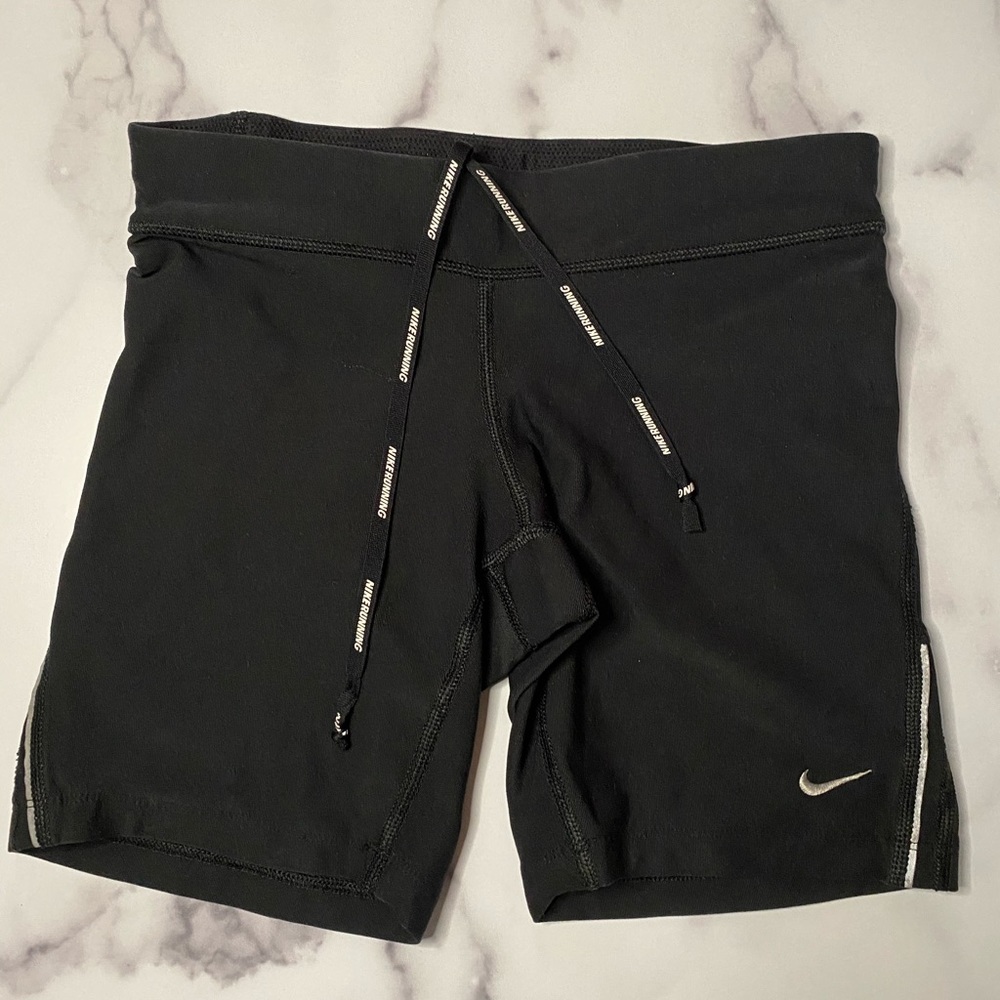 Black nike dri fit running shorts